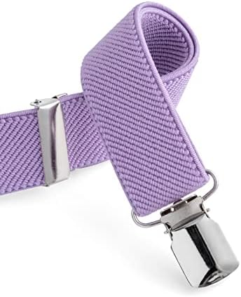 Olata Elasticated Clip On Girls Y-Shape Braces/Suspenders With Flower Design (1-5 Years) - 2.5cm