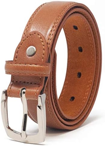 Ossi Leather Lined 28mm Childrens Belt (Sizes 4XS - Small) in Black Brown or Tan