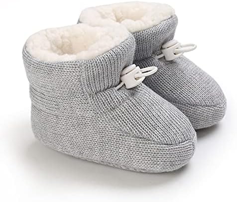 Outfit Spring Baby Winter Warm Fleece Bootie Newborn Non-Slip Soft Sole Winter Shoes Sock Shoes Cute Adjustable Crawling Shoes Prewalker Boots For Girls Boys Toddler 0-18 Months