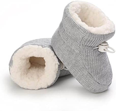 Outfit Spring Baby Winter Warm Fleece Bootie Newborn Non-Slip Soft Sole Winter Shoes Sock Shoes Cute Adjustable Crawling Shoes Prewalker Boots For Girls Boys Toddler 0-18 Months