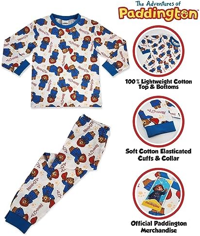 Paddington Bear Long Pyjama Set AOP 12m-5yrs