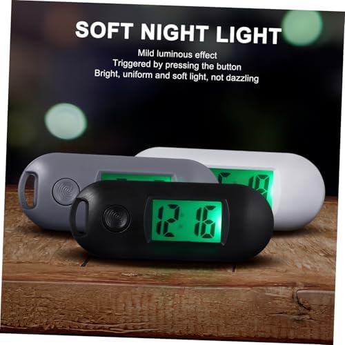 Parliky 6 Pcs Silent Luminous Digital Keychain Watches For Students Portable Electronic Pocket Watches With LCD Display For Exam Study And Everyday Use