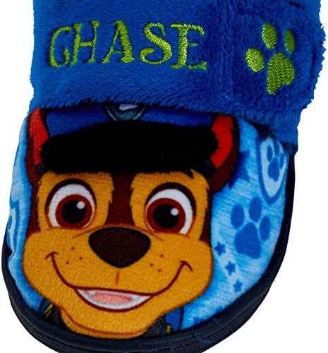 Paw Patrol Boys 3D Fleece Lined Slippers Slippers Featuring Chase Blue Size 5-10