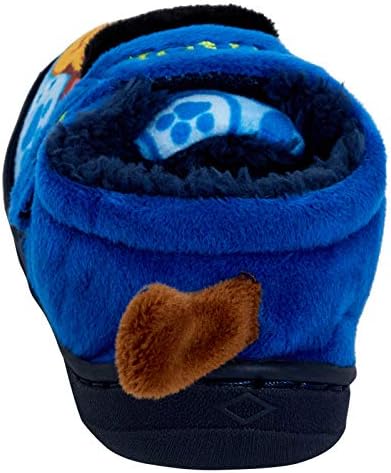 Paw Patrol Boys 3D Fleece Lined Slippers Slippers Featuring Chase Blue Size 5-10