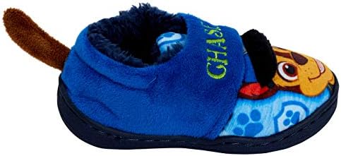 Paw Patrol Boys 3D Fleece Lined Slippers Slippers Featuring Chase Blue Size 5-10