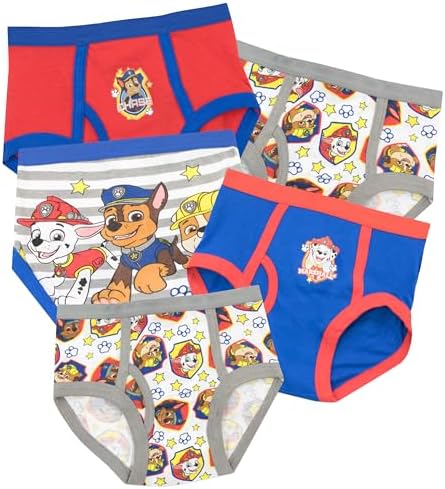Paw Patrol Boys Chase Marshall Rubble Briefs Pack of 5