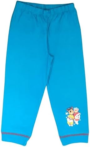 Paw Patrol Boys Pyjamas 2 Piece Set Featuring Chase Marshall And Rubble Blue Age 18 Months - 5 Years