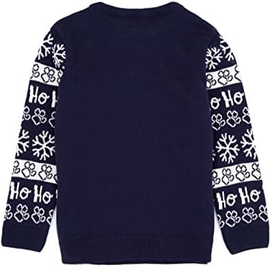 Paw Patrol Christmas Jumper Kids Girls Boys Santa Hat Chase Police Dog Festive Navy Knitted Sweater Xmas Gifts For Him Her