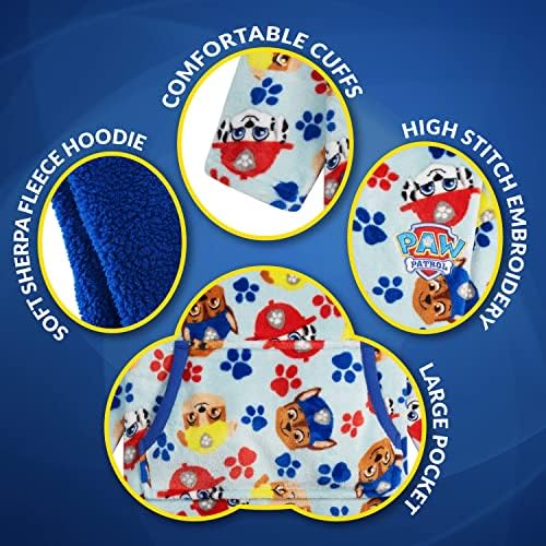 PAW PATROL Hoodie Blanket - Fleece Oversized Hoodies For Kids