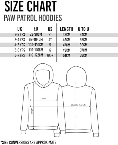 Paw Patrol Kids Hoodie Boys Girls Chase Marshall Skye Everest OR Rubble Sweater Options Yellow Navy Red Pink Blue Jumpers 3D Ears Nickelodeon Merchandise