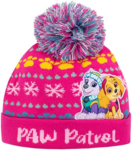 Paw Patrol Kids Winter Hat And Gloves Set Skye Everest Pink One Size
