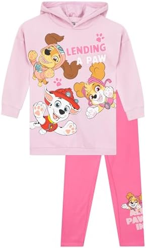 Paw Patrol Outfit Girls Hoodie And Leggings Set Girls Outfits Ages 18 Months To 8 Years