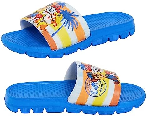 Paw Patrol Sliders Boys Sandals Beach Slides Chase Marshall Flip Flops Summer Shoes