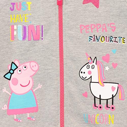 Peppa Pig Girls Unicorn Hoodie & Leggings Set