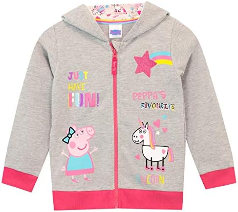 Peppa Pig Girls Unicorn Hoodie & Leggings Set