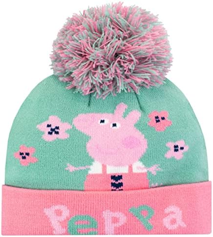 Peppa Pig Kids Winter Hat And Gloves Set Green One Size