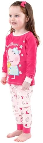 Peppa Pig Pyjamas 100% Cotton Girls' Pyjama Sets Long Sleeve Kids Pjs