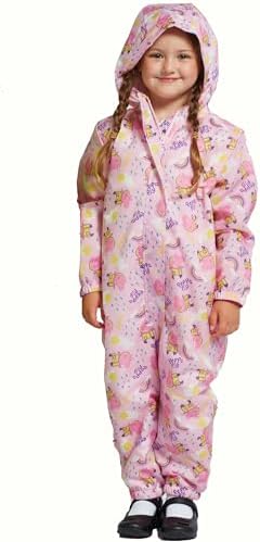 Peppa Pigl Puddle Suit All In One Waterproof For Kids Girls Rain Suit