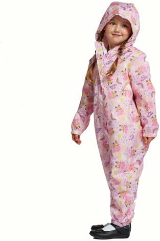 Peppa Pigl Puddle Suit All In One Waterproof For Kids Girls Rain Suit