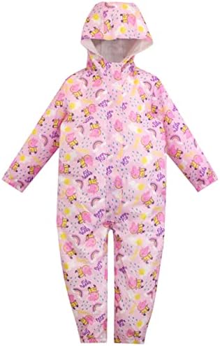 Peppa Pigl Puddle Suit All in One Waterproof for Kids Girls Rain Suit