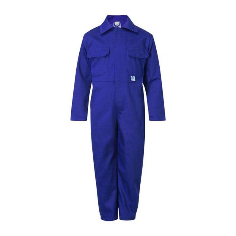 Personalise Kids Children Boiler Suit Overalls Coveralls Customise Trainee Digger Driver In Red Or Blue