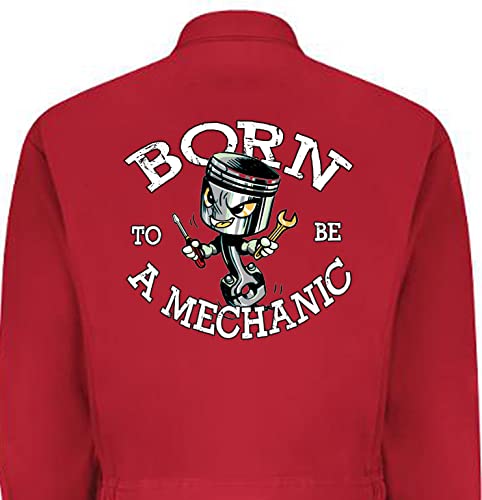 Personalised Children Kids Boiler Suit Overalls Coveralls Customise Apprentice Born To Be A Mechanic