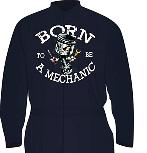 Personalised Children Kids Boiler Suit Overalls Coveralls Customise Apprentice Born To Be A Mechanic