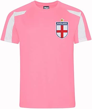 Personalised England Style Kit Pink Football Shirt White Shorts For Boys And Girls Best Birthday Gift For Kids