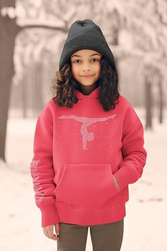 Personalised Gymnastics Split Girl Hoodie – 5 To 13 Year Old Girl Gifts Gymnastics Gifts For Girls Stylish Girls Hoody