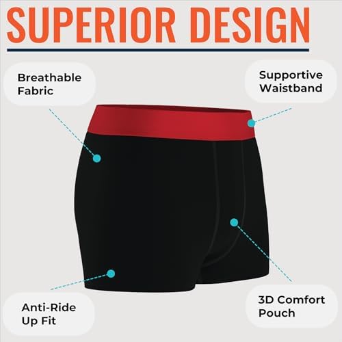 Pierre Calvini Boys Boxers (6/12 Pack) – Soft & Breathable Cotton Boys Boxer Shorts – Durable Comfortable & Anti-Chafing – Multipack Hipster Underwear For Kids (Ages 5-13)