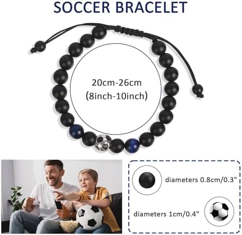 Plliocse Football Bracelet Gifts For Boys Football Gifts For Teenage Boys Boy's Birthday Graduation Christmas Presents For Son Grandson Nephew Brother