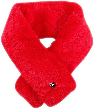 Plush Heated Scarf for Women Men UK Clearance USB Heated Neck Wrap Fleece Neck Heat Pad Faux Fur Warm Scarves Fluffy Heating Neck Warmer Thermal Neckerchief for Motorcycle Camping Cycling