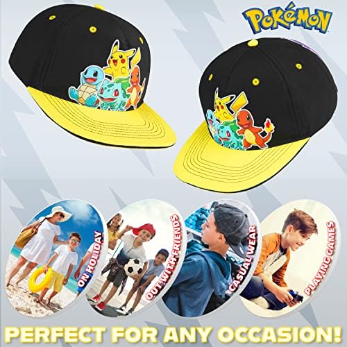Pokemon Baseball Cap Or Bucket Hat For Kids Breathable Sun Hat Unisex Anime Pikachu Beach Summer Accessories Holiday