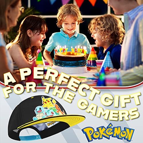 Pokemon Baseball Cap Or Bucket Hat For Kids Breathable Sun Hat Unisex Anime Pikachu Beach Summer Accessories Holiday