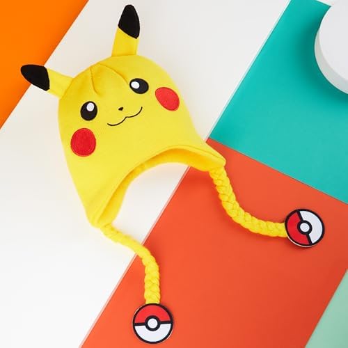 Pokemon Beanie Hat For Kids Anime Warm Knitted Winter Hat Pikachu Gengar Eeevee For School Travel Days Out Cosy Gifts For Gamers