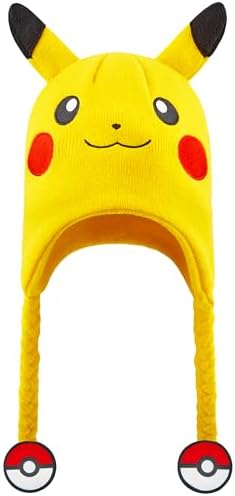 Pokemon Beanie Hat For Kids Anime Warm Knitted Winter Hat Pikachu Gengar Eeevee For School Travel Days Out Cosy Gifts For Gamers