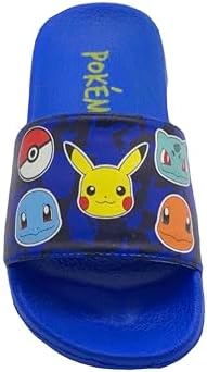 Pokemon Boys Or Girls Sliders Flip Flops Pool Sandals Size 10-4