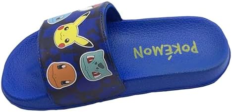 Pokemon Boys Or Girls Sliders Flip Flops Pool Sandals Size 10-4