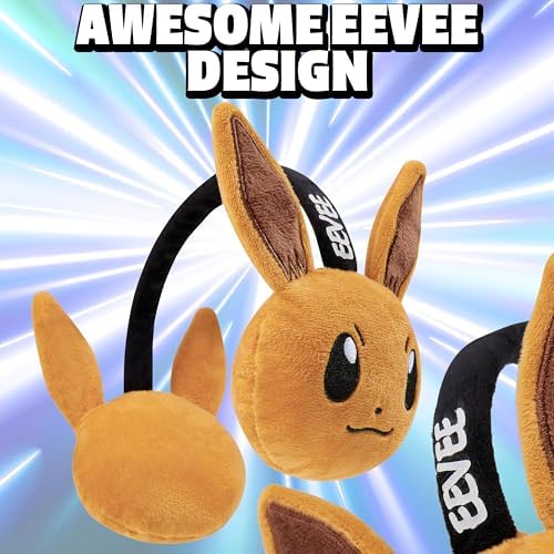 Pokemon Ear Muffs Kids - Winter Accessories Warm Cosy Earmuffs For School Travel Days Out - Gifts For Gamers