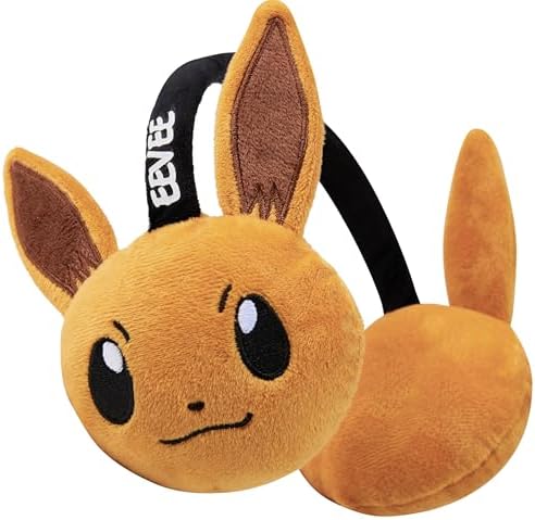Pokemon Ear Muffs Kids - Winter Accessories Warm Cosy Earmuffs for School Travel Days Out - Gifts for Gamers