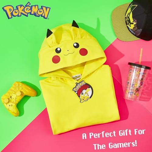 Pokemon Hoodie For Boys Teens Hooded Sweatshirt Pikachu Eevee Pullover Casual Sports Long Sleeve Jumper Anime Gifts For Boys