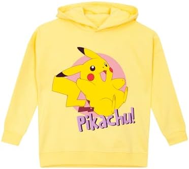 Pokemon Hoodie For Girls Pikachu Hoodie Girls Yellow Hoodie Kids Hoodies Ages 5 To 12 Years