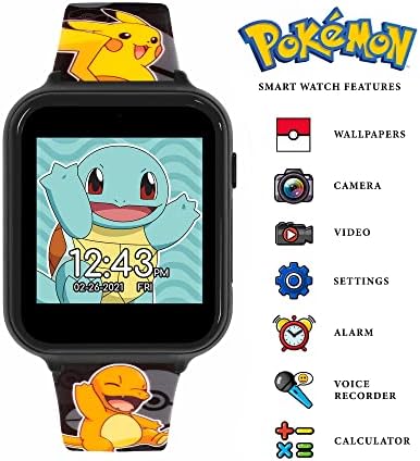 Pokemon Kids Black Smart Watch POK4231