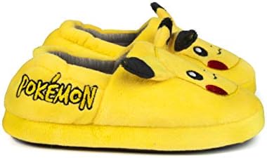 Pokémon Pokemon Pikachu Yellow Slippers 3D Character Kids' Footwear House Shoes Soft Loafers For Boys & Girls