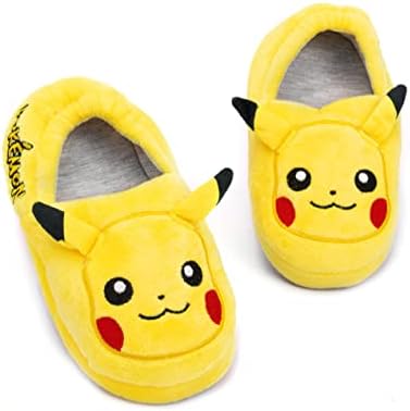 Pokémon Pokemon Pikachu Yellow Slippers 3D Character Kids' Footwear House Shoes Soft Loafers for Boys & Girls