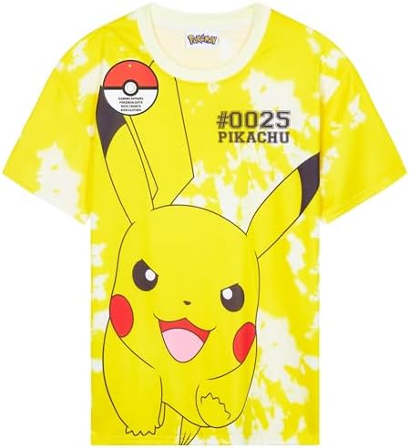 Pokemon T Shirt for Boys Teenagers Pikachu Top Pack of 1 or 3 Pack Short Sleeved Tee Soft Breathable Casual Anime Gifts for Boys