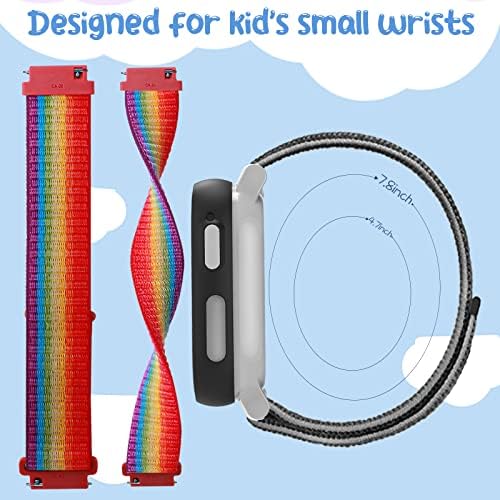 Polyjoy 3 Stück Kinder Nylon Armbänder Kompatibel Mit Xplora X6 Armband Kids Smartwatch Mädchen Jungen Weich Verstellbare Ersatzbänder Für Xplora X6 Play/Xplora X6 Pro