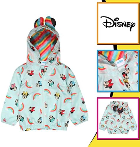 Popgear Disney Minnie Mouse Face AOP Rain Mac Girls 1-4 Years Multicoloured Official Merchandise