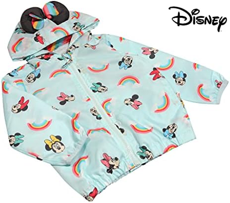 Popgear Disney Minnie Mouse Face AOP Rain Mac Girls 1-4 Years Multicoloured Official Merchandise