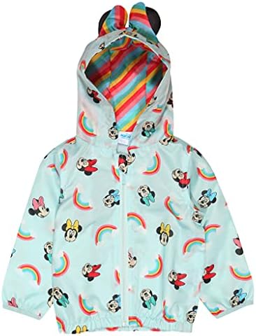 Popgear Disney Minnie Mouse Face AOP Rain Mac Girls 1-4 Years Multicoloured Official Merchandise